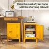 Modern Nightstand, Durable Metal Bedside Storage Cabinet, End Table For Living Room And Bedroom-Cuddlewood - 2 of 4