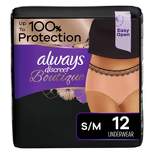  Always Discreet Boutique Maximum Protection Adult Incontinence Underwear for Women - Peach 
