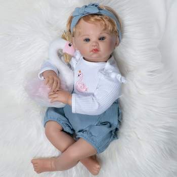 Paradise Galleries Realistic Reborn Caucasian Girl Doll, Jan Wright Designer's Doll Collections, 22" Adorable Baby Doll Gift  - Swan Princess