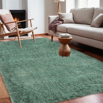 Runner Rug,Non-Slip Stain Resistant Fluffy Nursery Rug,Ultra Soft Shag Throw Carpet Solid Color Indoor Floor Carpet for Bedroom