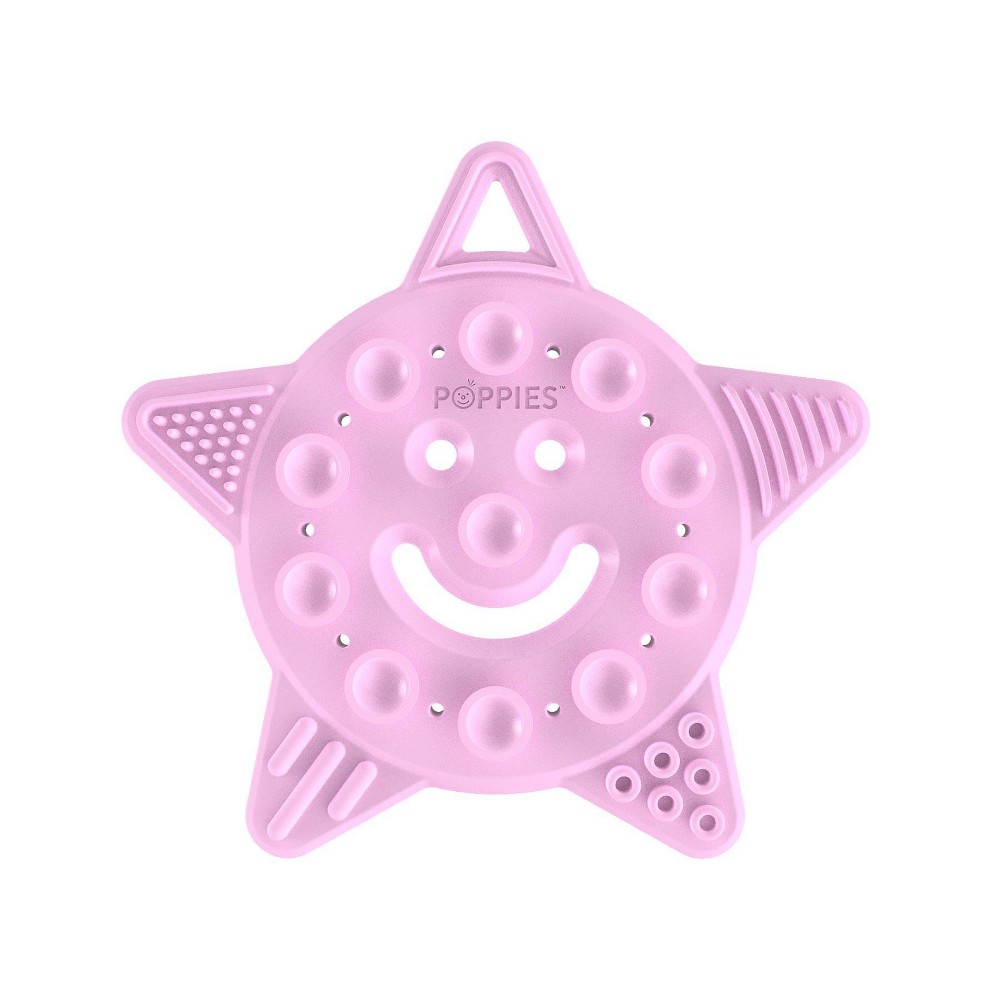 Photos - Bottle Teat / Pacifier Poppies Smiley The Star - Pink