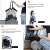 Double Laundry Basket with Lid and Removable Laundry Bags, Large Collapsible Laundry Hamper with 2 Sections - 4 of 4