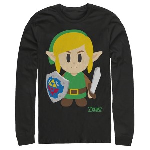 Men's Nintendo Legend of Zelda Link's Awakening Avatar Long Sleeve Shirt - 1 of 3