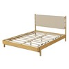 Queen Size Wood Platform Bed with Headboard for Bedroom - 4 of 4