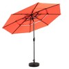 Gulches Aluminium 10ft 3 Tier Auto-tilt Umbrella£¬Outdoor Patio Umbrella - Market Table Pool Deck Umbrella (Base Not Included)(orange ) - 4 of 4