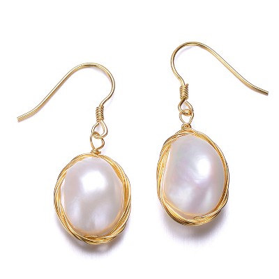 Guili Genuine Freshwater Pearl Earrings in 925 Sterling Silver for a Delicate, Elegant Look, Adding a Touch of Class to Any Outfit