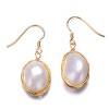 Guili Genuine Freshwater Pearl Earrings in 925 Sterling Silver for a Delicate, Elegant Look, Adding a Touch of Class to Any Outfit - 2 of 4