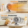 Etust 13.9" Desk Fan Heater, 2-in-1 Oscillating Desk Fan & Space Heater - 4 of 4
