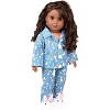 Dress Along Dolly Easter Bunny Pajamas Doll Outfit for 18" Dolls (3 Piece Set) - Rabbit Shirt, Pants & Slippers - Easter Basket Stuffer for Girls - 4 of 4