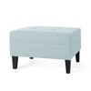CAVINAS Classic Upholstered Ottoman with Birch Wood Legs, Modern Rectangle Ottoman Bench, Ottoman Foot Stools, Bedroom Entry Bench - 2 of 4