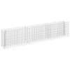 vidaXL Gabion Raised Bed Silver Galvanized steel Large Durable - 2 of 4