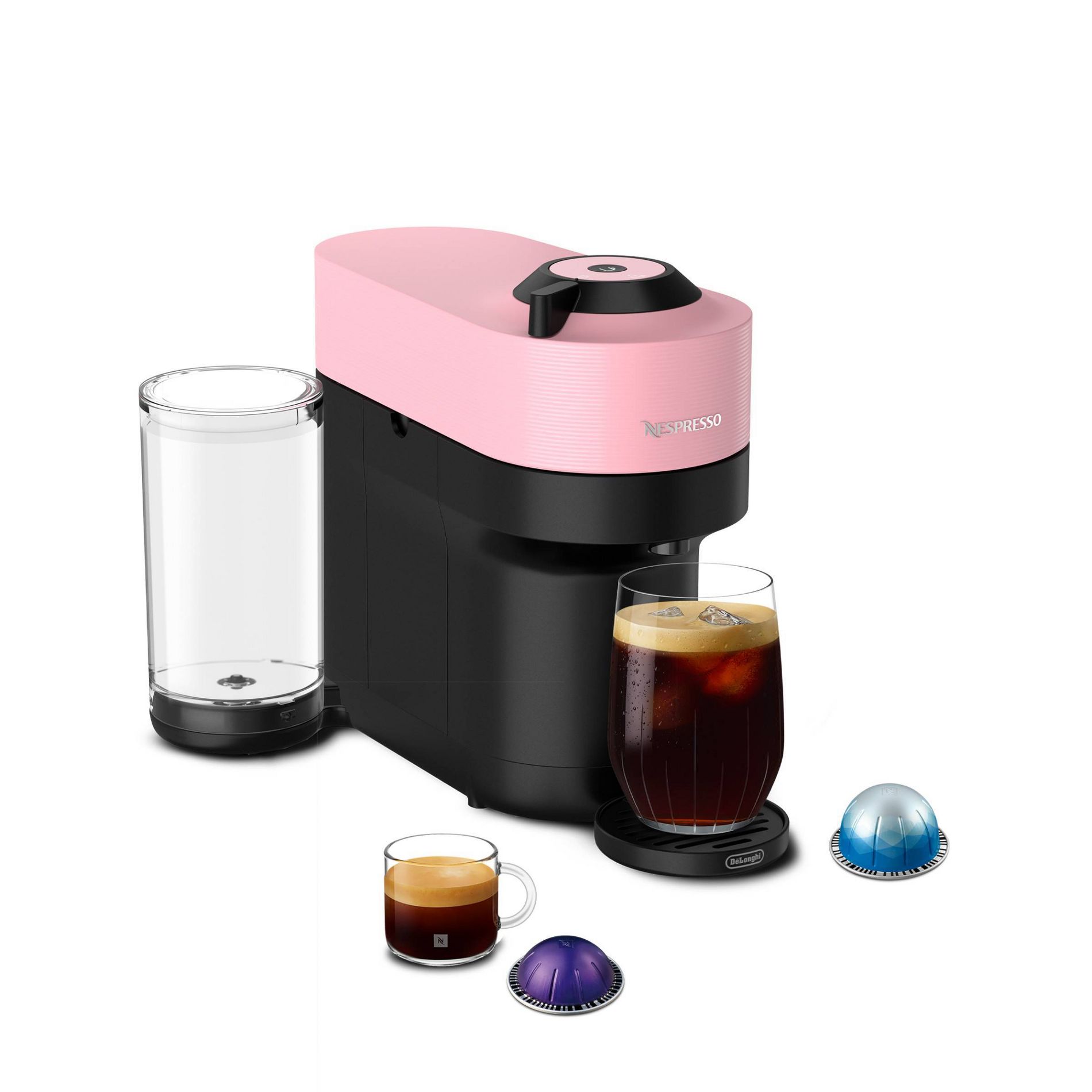 Nespresso Vertuo Pop+ Coffee and Espresso Maker by De'Longhi, Candy Pink: Nespresso Machine with Pods, Automatic Shut-Off