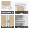 Vynxaria Rattan Sideboard Buffet with Liquor Storage Kitchen Console Decorative Cabinet For Corridors Entrances Living Rooms - 3 of 4