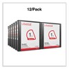 Universal Slant D-Ring View Binder, 3 Rings, 1" Capacity, 11 x 8.5, Black, 12/Carton - 3 of 4