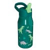 Zak Designs 14 fl oz Double Walled Stainless Steel Tranquility Insulated Straw Bottle - 4 of 4