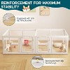 AMERLIFE Acrylic Clear Indoor Dog Playpen, 24" Transparent Fence with 2 Door, Modular Pet Play Pen for Little Pets, Easy Assembly - 4 of 4
