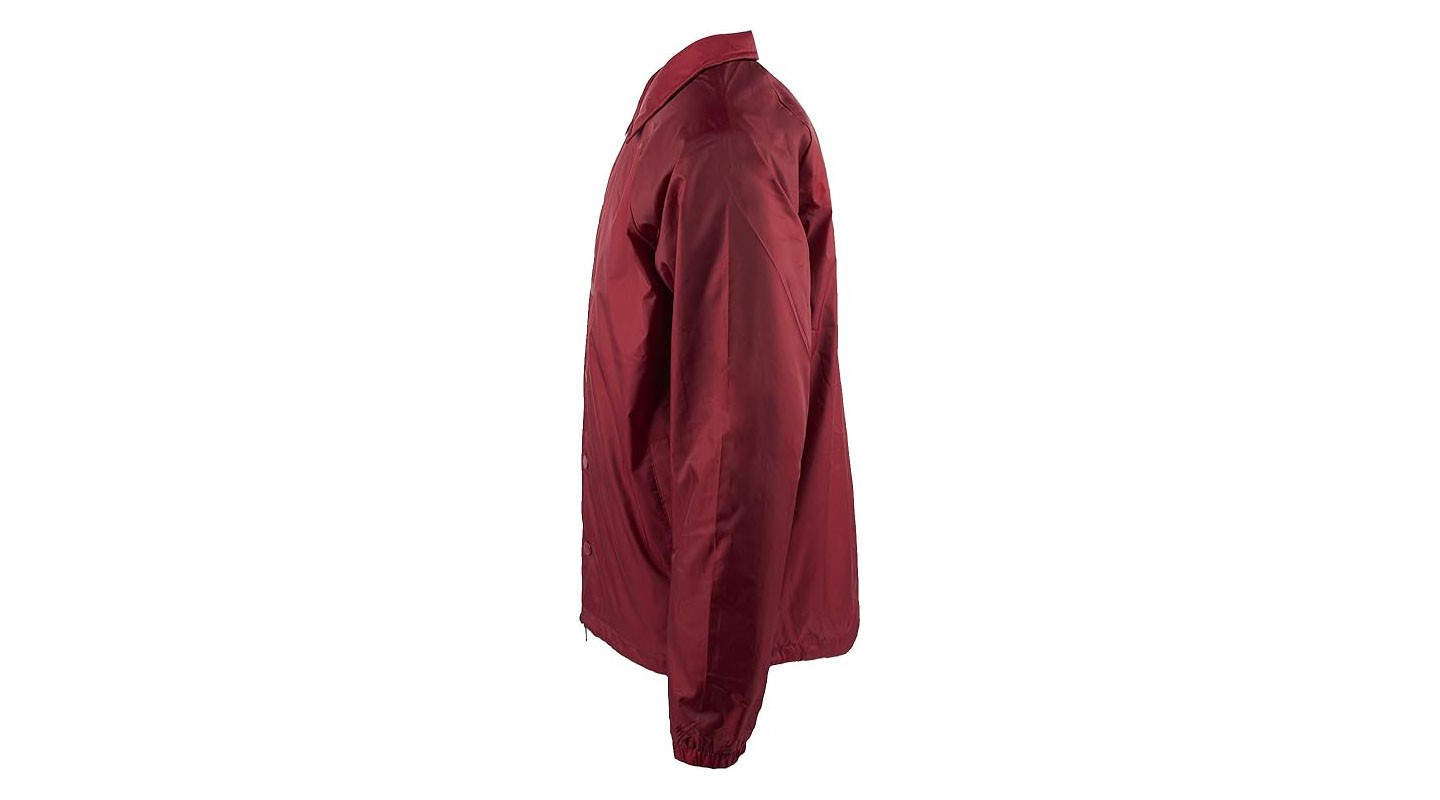 Мужские куртки Shaka Wear Coach Jacket Classic Windbreaker, Water Resistant, Relaxed Fit - Burgundy - Medium — фото 3