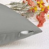 Unique Bargains Soft Solid Color Hidden Zippers Pillowcases for Bed Sofa 4 Pcs - 4 of 4