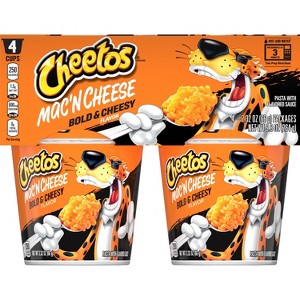 Cheetos Mac'N Cheese Pasta with Flavored Sauce Bold and Cheesy Flavor, 2.32 oz, 4 Count - 1 of 1