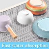LunaLulinlk Dish Drying Mat, 23.6 x 17.7 inch Absorbent Dish Drainer Kitchen Counter Mat, Gray - 2 of 4