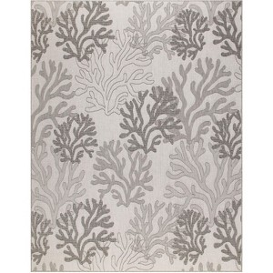 Nourison Garden Oasis Nautical Coral Beach Outdoor Rug - 1 of 4