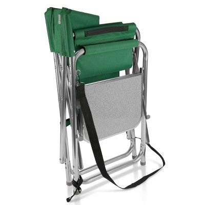 Hunter Green Ultimate Comfort Portable Sports Chair with Side Table