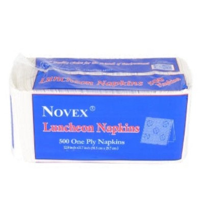 Novex Recycled Lunch Napkins 12" x 11.7" Made in USA - Pack of 500
