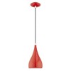 Livex Lighting Amador 1 - Light Pendant in  Shiny Red - 2 of 4