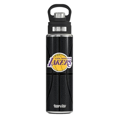 NBA Los Angeles Lakers 24oz Leather Wide Mouth Water Bottle