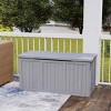 67-Gallon Outdoor Deck Box with Natural Wood Finish, All-Weather Patio Storage for Garden, Porches, or Poolside – The Pop Home - 2 of 4