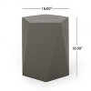 Sapphtopaz Outdoor End Table Modern Outdoor End Table Outdoor Side Table, Patio Table Small Table for Backyard, Balcony, Porch - 3 of 4