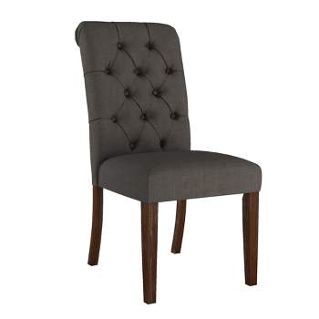 Set of 2 Gramercy Tufted Rolled Back Parsons Chairs - Inspire Q