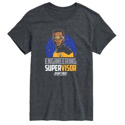Men's - Star Trek - Engineering Super Visor Short Sleeve Graphic T-Shirt