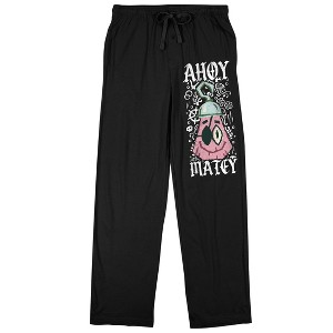 The SpongeBob Movie: Search For SquarePants Ahoy, Matey Patrick Men’s Black Sleep Pajama Pants - 1 of 4