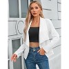 Women's Long Sleeve Classic Draped Open Front Lightweight Blazer - 4 of 4