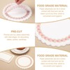 Unique Bargains Wedding Christmas Decoration Round Food Lace Trim Paper Placemats - 3 of 4