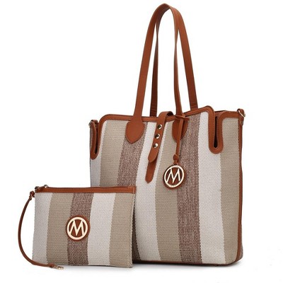 MKF Collection Juliana Oversize Vegan Leather Tote Bag and Wristlet by Mia K
