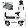 INFURNIC Baby Walkers Kids Ride On SUV Style Sliding Car with Horn Music Hidden Storage Anti Dumping System, White, 26.75"*12"*16.25" - 3 of 4
