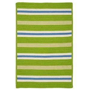 Colonial Mills Painter Stripe Braided Rug, Garden Bright 4'x6', Rectangle Shape - 1 of 2