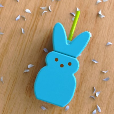 Zak Designs 14oz Peeps Bunny Tumbler Blue