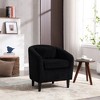 BRINJOY Modern style, living room arm barrel chair with thick cushions and pillows - 2 of 4