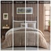 Sapphtopaz 4 Pcs Printed Plush to Cozy Berber Reverse Comforter Set, Bedding Set Quilt Set, End to End Box Quilting, Machine Washable - 2 of 4