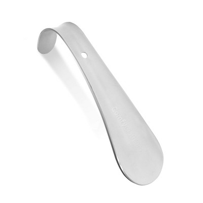 Comfy Clothiers 6 inches Metal Shoe Horn, Heavy Duty Stainless Steel Shoehorn, 1 pack, Silver