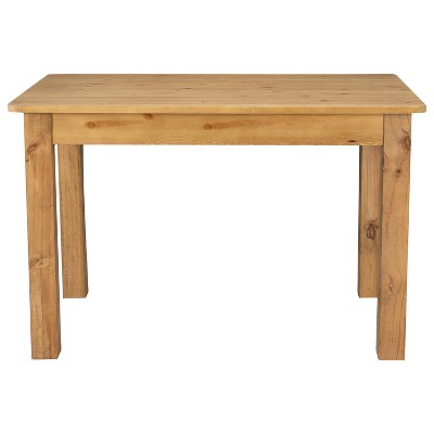 Light Natural Solid Pine Rustic Farmhouse Dining Table