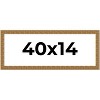 PosterPalooza | Panoramic Sculpted Black Picture Frame - UV Acrylic, Foam Board Backing, Hanging Hardware - 2 of 4