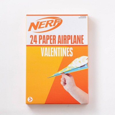 Paper Magic 24ct Nerf Airplane Valentine's Day Exchange Cards