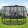 NAYSAYE Trampoline 16FT with Upgraded Composite Basketball Board for Outdoor Play, Black, 192.00"*106.30"*213.80" - 2 of 4