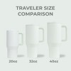 HydroJug Traveler - Water Bottle with Handle & Flip Straw - Leak Resistant Tumbler, Insulated, Stainless Steel & Rubber Base - 4 of 4