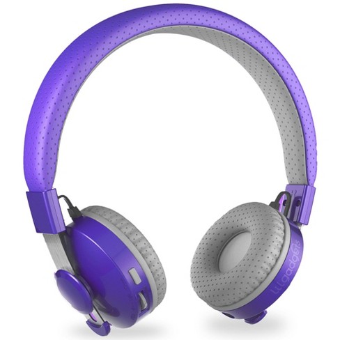 LiLGadgets Wireless Kids Headphones with Built-in Microphone, On-Ear Bluetooth Headset for School, SharePort Technology, Purple - image 1 of 4