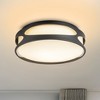 C Cattleya 13" 3CCT Dimmable LED Flush Mount Ceiling Light with Opal Glass - 2 of 4
